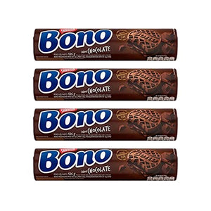 Chocolate Filled Cookies Bono - 4.44oz (Pack of 4)