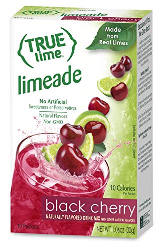 TRUE LIME Black Cherry Limeade Drink Mix, 10 Packets