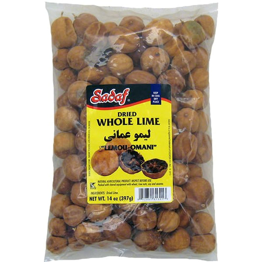 Sadaf Natural Dried Limes, 14 oz Bag