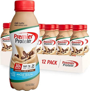 Premier Protein Shake, Café Latte, 30g Protein, 12 Pack