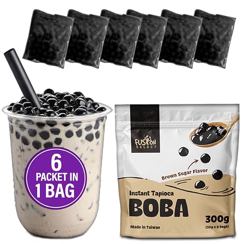 Fusion Select Instant Boba, Real Brown Sugar Flavored (6)