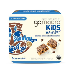 GoMacro Kids MacroBar Oatmeal Chocolate Chip, 7 Count