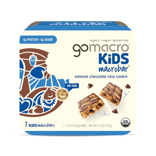 GoMacro Kids MacroBar Oatmeal Chocolate Chip, 7 Count