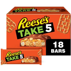 REESE'S TAKE 5 Pretzel, Peanut and Chocolate Bars