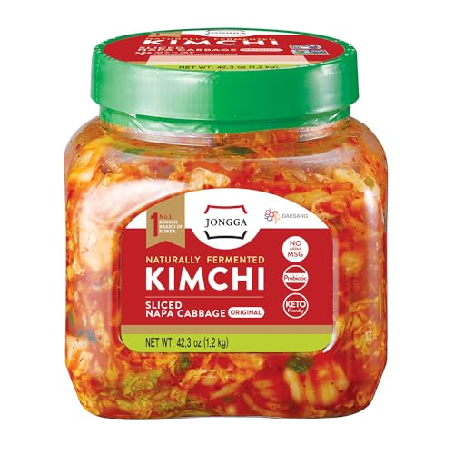 Jongga Korean Fresh Mat Kimchi, 1.2kg, Sliced Napa Cabbage