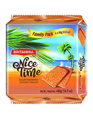 BRITANNIA Nice Time Coconut Biscuit, 16.9oz