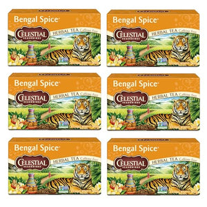 Celestial Seasonings Bengal Spice Herbal Tea, 20 Tea Bags (Pack of 6)