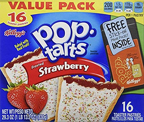 Kellogg's Pop-tarts Frosted Strawberry, 16 Count