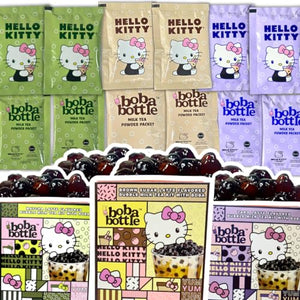 Hello Kitty Instant Boba Milk Tea Variety Kit, 12 Servings