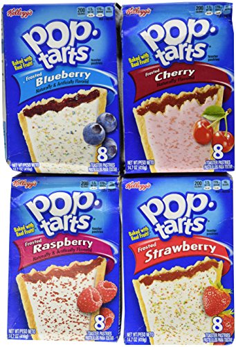 Pop Tarts Variety Pack, Frosted Fruit Flavors, 4 Boxes