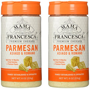 Mama Francesca Grated Parmesan Asiago & Romano Cheese, 2 Pack