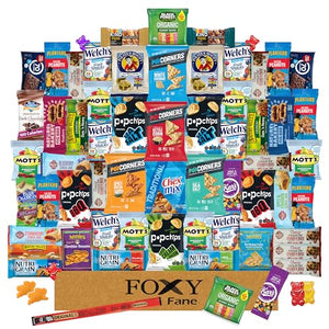 Foxy Fane 60-Count Holiday Gift Box - Healthy Snacks