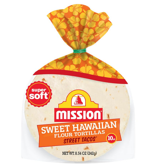 Mission Street Tacos Sweet Hawaiian Flour Tortillas, 2 Pack