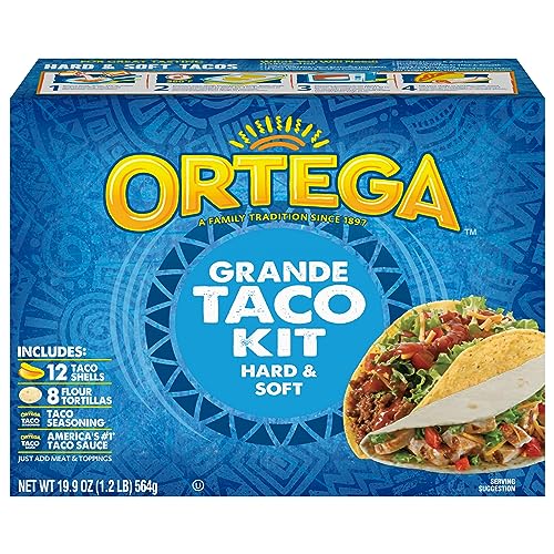 Ortega Grande Taco Dinner Kit, Hard & Soft, 12 Tacos