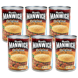 Hunt's Manwich Original Sloppy Joe Sauce, 15oz, 6 Pack