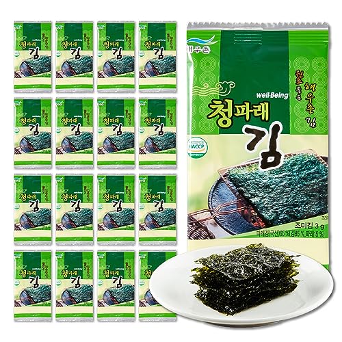 KIM'S TABLE Organic Sea Salt Roasted Seaweed, 25 Count