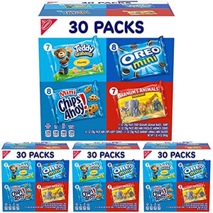 Nabisco Team Favorites Variety Pack, 30 Snack Packs