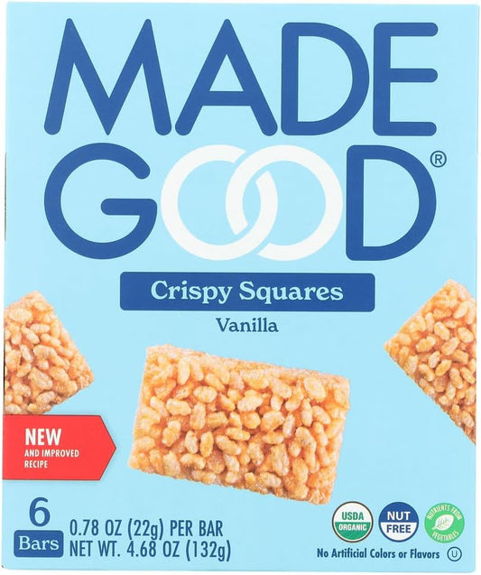 MadeGood Vanilla Crispy Squares, 6 Pack