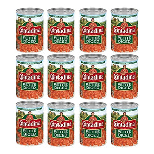 Contadina Petite Cut Diced Tomatoes, 14.5 oz (12 Cans)