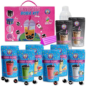 The Original Ultimate D.I.Y. Boba Tea Kit, 6 Flavors