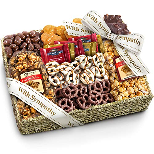 A Gift Inside Sympathy Chocolate Caramel and Crunch Basket