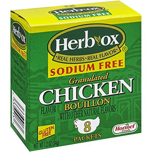 HERB-OX Chicken Bouillon, Sodium Free, 8 Packets