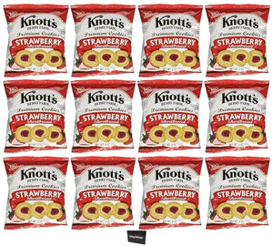 Knott's Berry Farm Strawberry Shortbread Cookies, 2 oz, 12 Pack