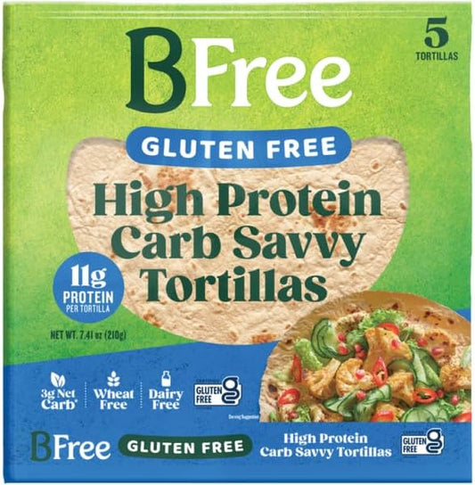 BFree Gluten Free High Protein Carb Friendly Wraps - 20 Wraps