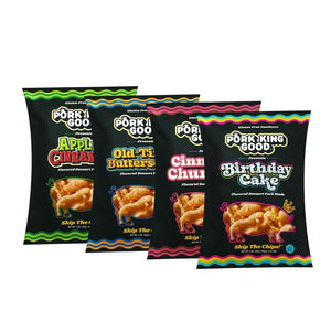 Pork King Good Sweet & Salty Dessert Flavored Pork Rinds, 3 oz (4 Pack)