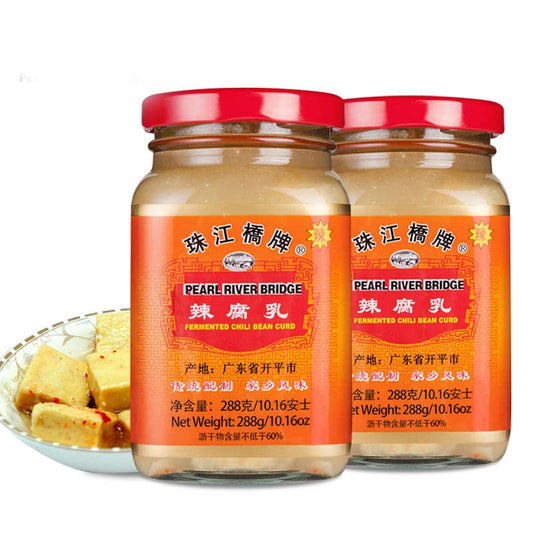 Pearl River Bridge Fermented Spicy Bean Curd - 288g (2 Pack)