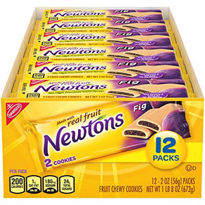 Newtons Soft & Fruit Chewy Cookies, Fig, 24 Oz (Pack of 12)