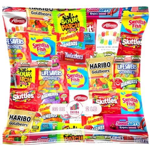 Assorted Candy Variety Pack, Individually Wrapped, 32 Ounces