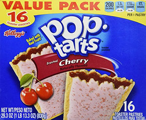 Kellogg's Frosted Cherry Pop-Tarts, 16 Count, 29.3 OZ