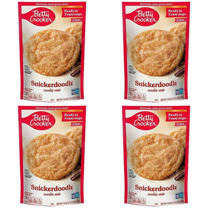 Betty Crocker Snickerdoodle Cookie Mix, 17.9 Oz (4 Pack)