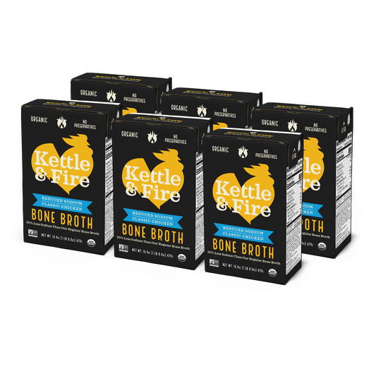 6 Pack: Reduced Sodium Chicken Bone Broth